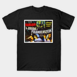 boris karloff bride of frankenstien T-Shirt